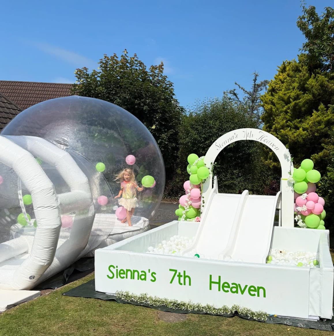 Sienna's 7th Heaven Balloon Bubble and Mega Ball Pit